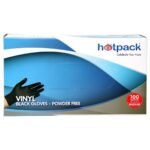 Gants vinyle noir non poudrés [VGLPFBLK]