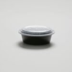 Barquette ronde noire - 32oz   [BBRO32300B]