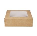 Boîte à gâteaux en kraft avec fenêtre - 14 cm – Image 3