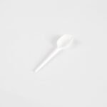 Cuillère blanche en plastique  [DSPSHP]
