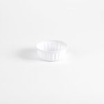 Bol en plastique ondulé blanc 250cc   [H250PPCBB]