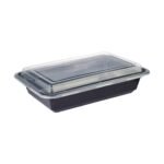 Barquette rectangulaire noire - 28oz  [BBRE28300B] – Image 3