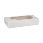Boîte à gâteaux blanche avec fenêtre - 20x10 cm   [SBPE2020] – Image 3