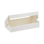 Boîte à gâteaux blanche avec fenêtre - 20x10 cm   [SBPE2020] – Image 2