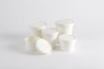 Pot en carton blanc avec couvercle - 26 oz  [PNB26] – Image 3