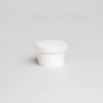 Pot en carton blanc avec couvercle - 8oz [PNB8]