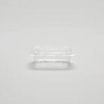 Saladier oval transparent avec couvercle charnière - 500 ml   [PTS500PET]