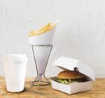 Boîte à burger blanche en carton [PPBLW] – Image 2